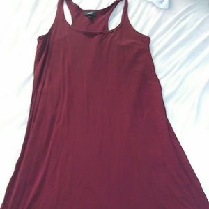 Burgundy Maxi Tank Top Dress